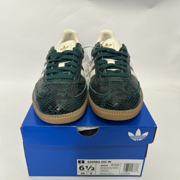 adidas Samba OG Snakeskin Pack - “Collegiate Green” JR8848 - Picture 2 of 6
